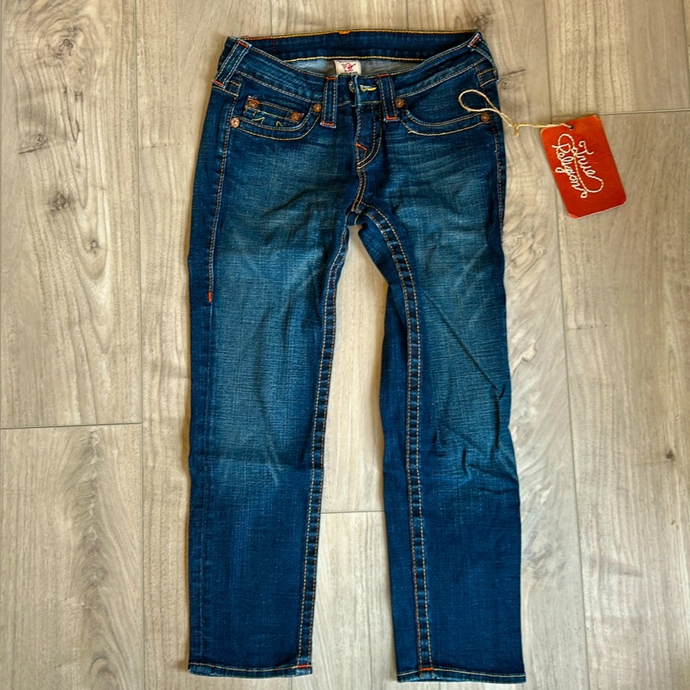 True Religion KATE Skinny cropped jeans Size 26